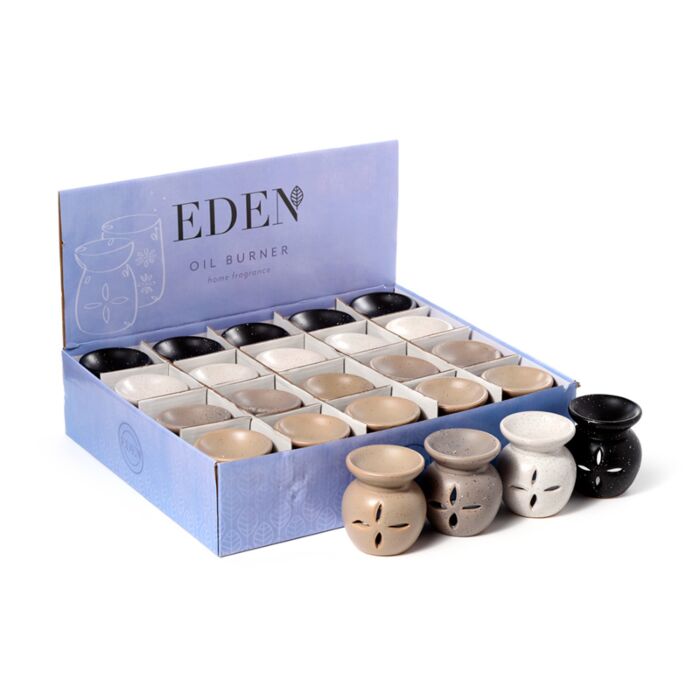 Eden Small Stone Effect Flower Cutout Oil Burner