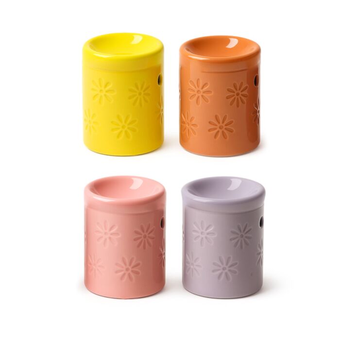 Mother's Day Mum Flower Motif Ceramic Oil Burner