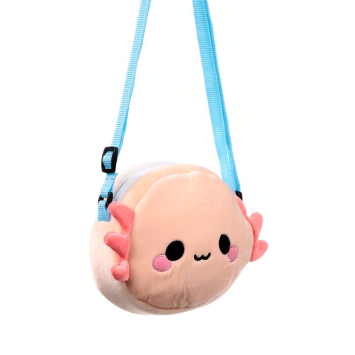 Maddie the Axolotl Adoramals Crossbody Plush Shoulder Bag