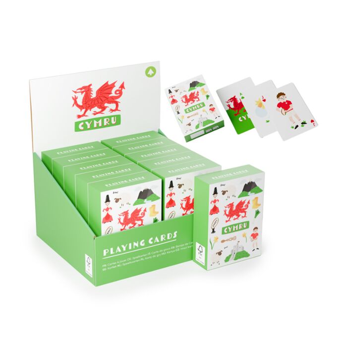 Welsh Dragon Wales (Cymru) Standard Playing Card Deck