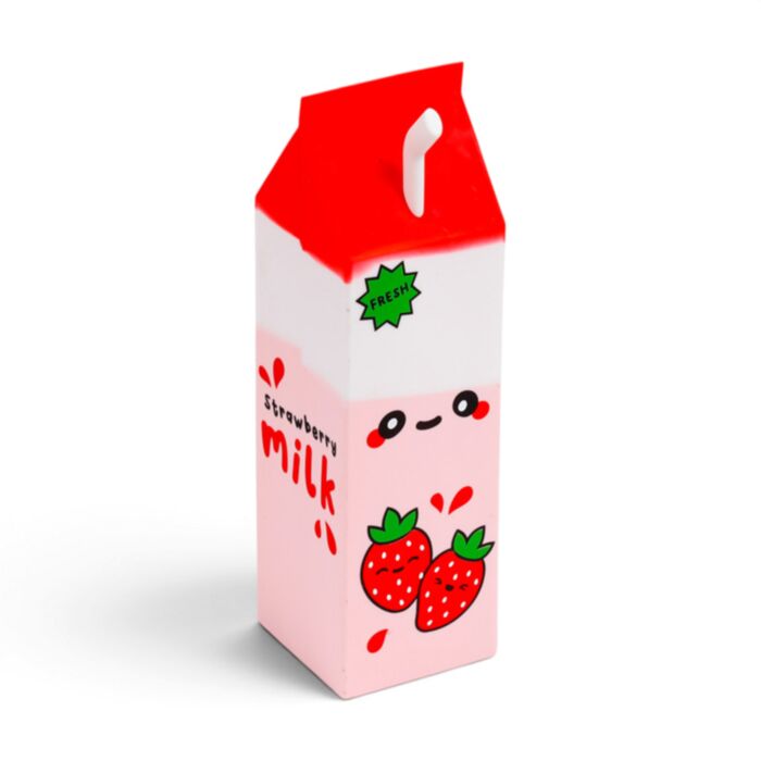 Foodiemals Strawberry Milk Carton Upright Pencil Case
