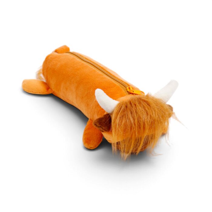 Highland Coo Cow Plush Pencil Case