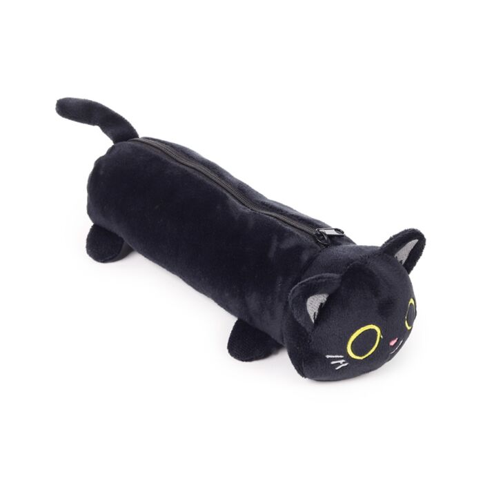 Lucky the Black Cat Plush Pencil Case