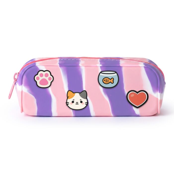 Adoramals Lola the Cat Charms Silicone Pencil Case