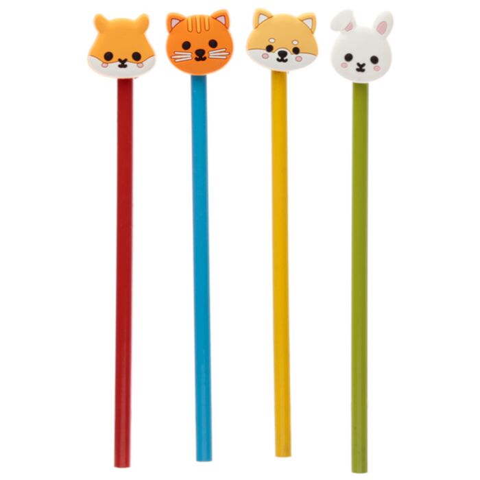 Adoramals Animal Pencil with PVC Topper