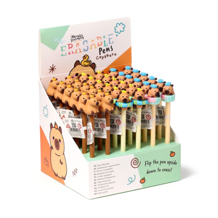 Capybara Erasable Pen with Topper