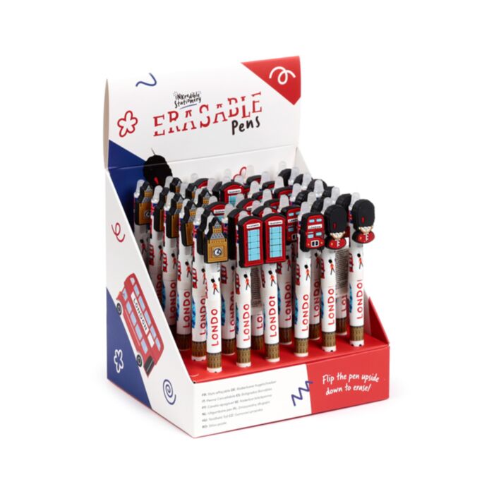 London Souvenir Erasable Pen with PVC Topper