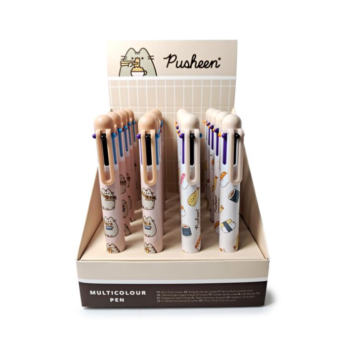 Pusheen the Cat Sushi Club Multi Colour Pen (6 Colours)
