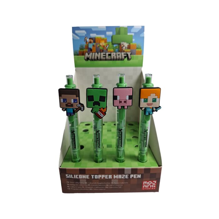 Minecraft Maze Pen with Silicone Topper
