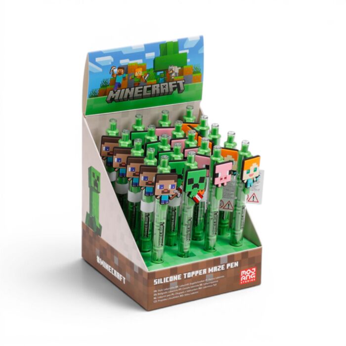 Minecraft Maze Pen with Silicone Topper