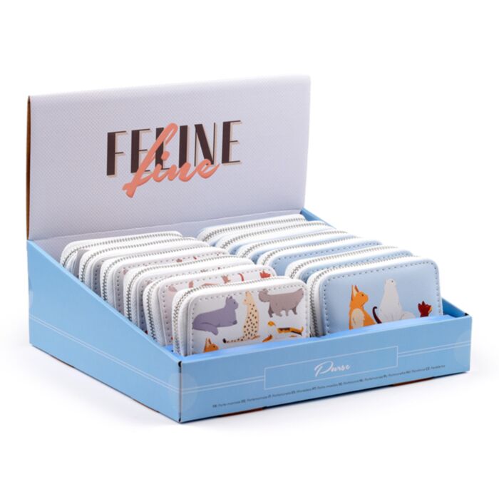 Feline Fine Cats (New) Zip Around Small Wallet Purse
