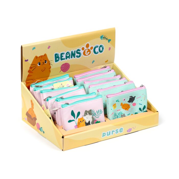 Beans & Co Cats PVC Purse