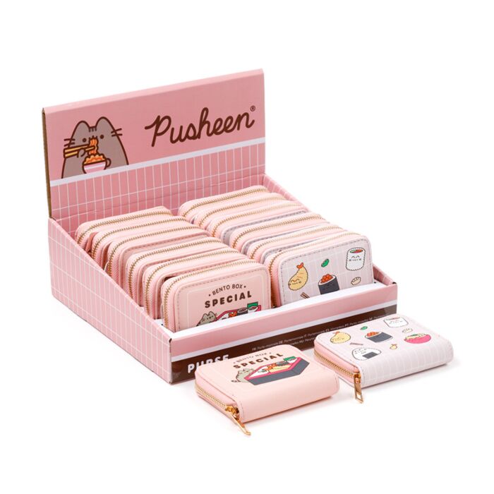 Pusheen the Cat Bento Club Zip Around Small Wallet Purse
