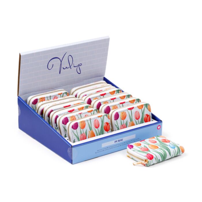 Tulips Zip Around Small Wallet Purse
