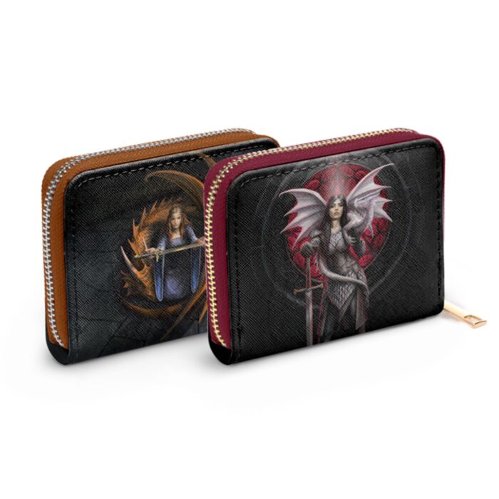 Anne Stokes Dragon Defenders Fairy Zip Around Small Wallet Purse