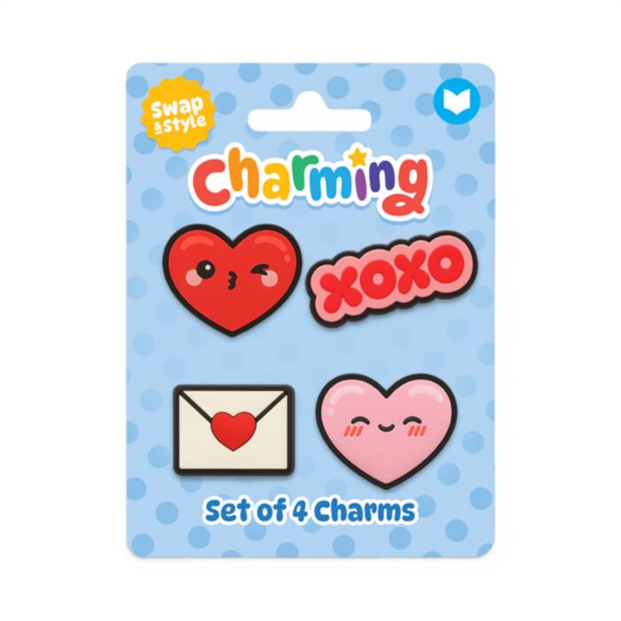 J'Adoramals Love & Heart Set of 4 Charms