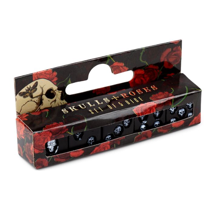 Black Skull Dice Pack of 5