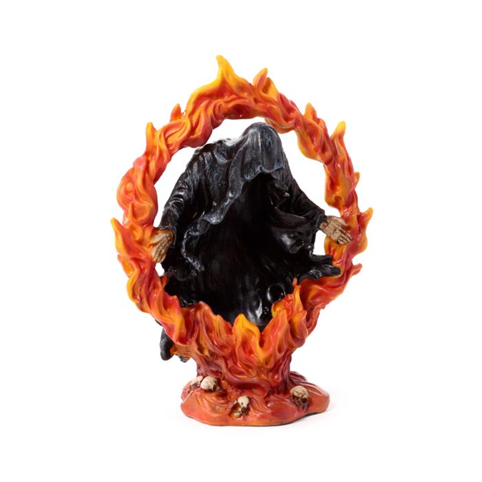 The Reaper of Death Ring of Fire Tea Light Candle Holder