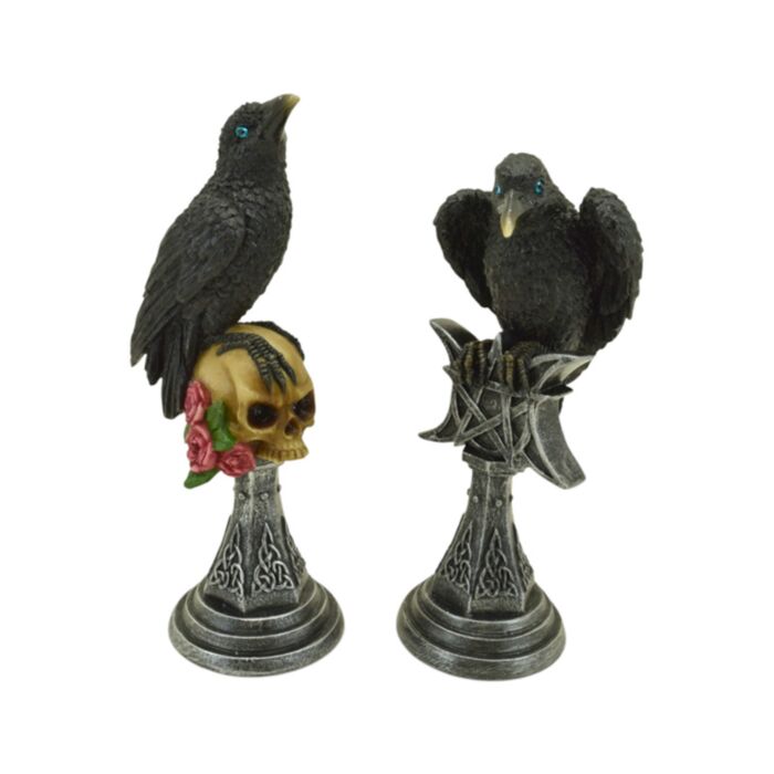 Crow Standing on Pedestal