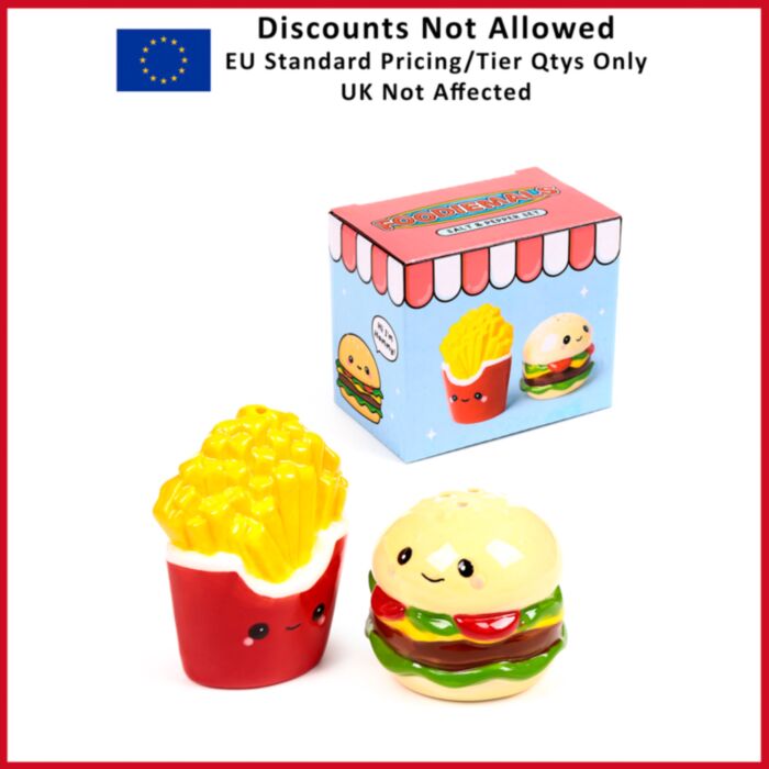 Hammy the Burger & Fries Foodiemals Ceramic Salt & Pepper Set