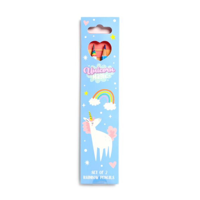Unicorn Magic Set of 2 Rainbow Pencils