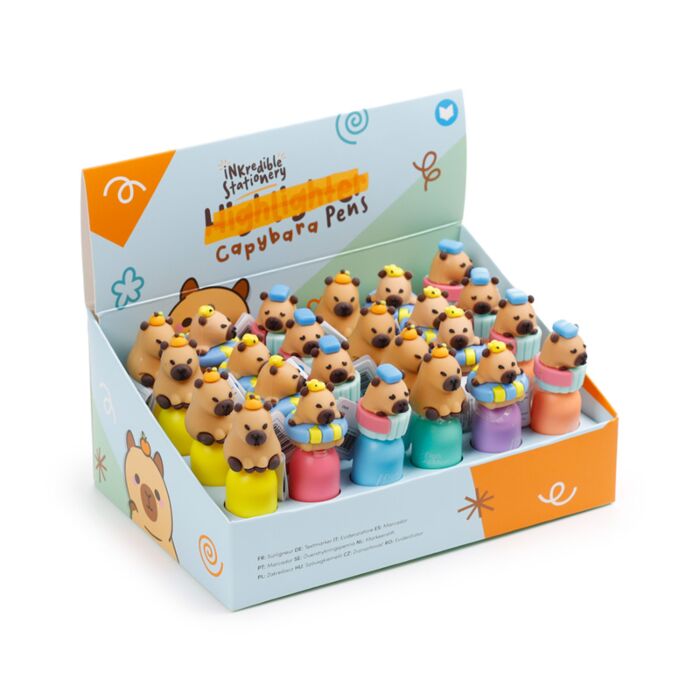 Capybara Highlighter Pen with Topper