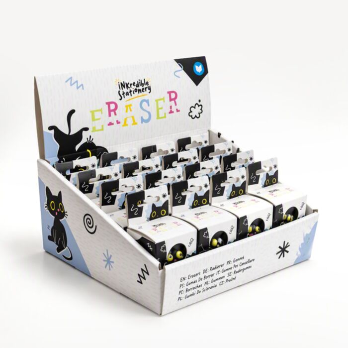 Lucky the Black Cat 3D Shaped Eraser