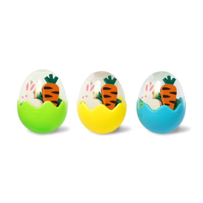 Springtime Mini Shaped Erasers in a Egg Shaped Pot