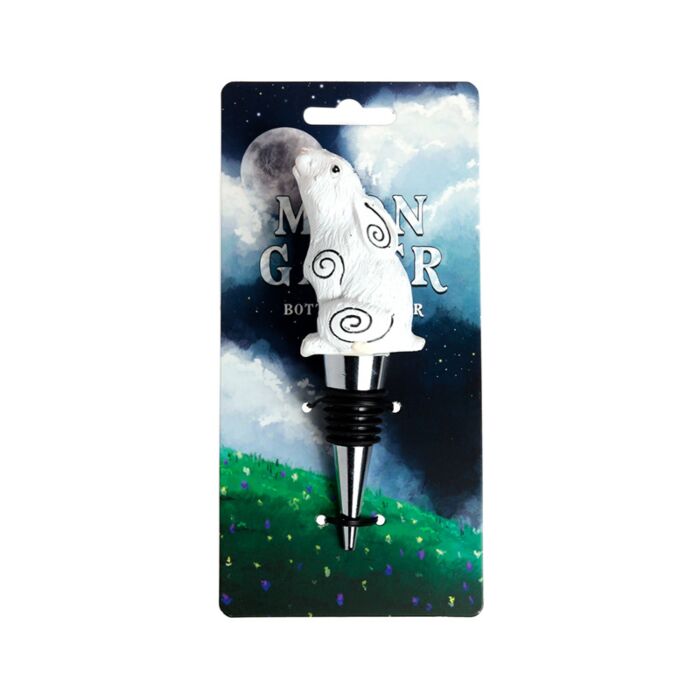 Moon Gazing Hare Bottle Stopper
