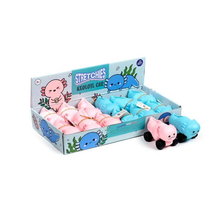 Stretchy Squeezy Axolotl Car Toy