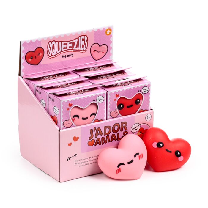 Squeezy Stretchy J'Adoramals Heart Toy