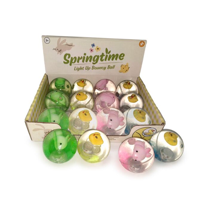 Springtime Duck High Bounce LED Flashing Bouncy Ball