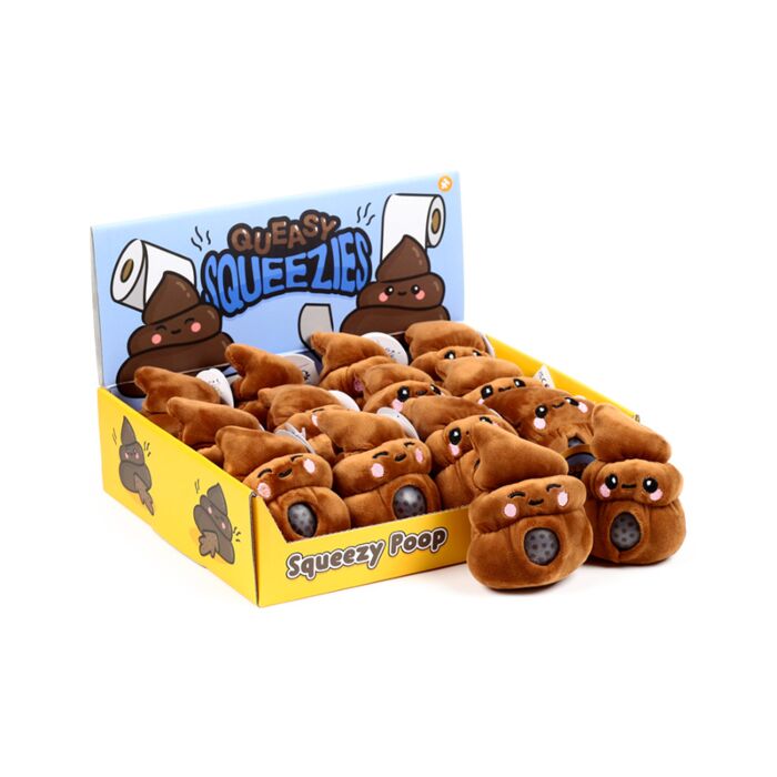 Queasy Squeezies Poop Plush Squeezy Toy