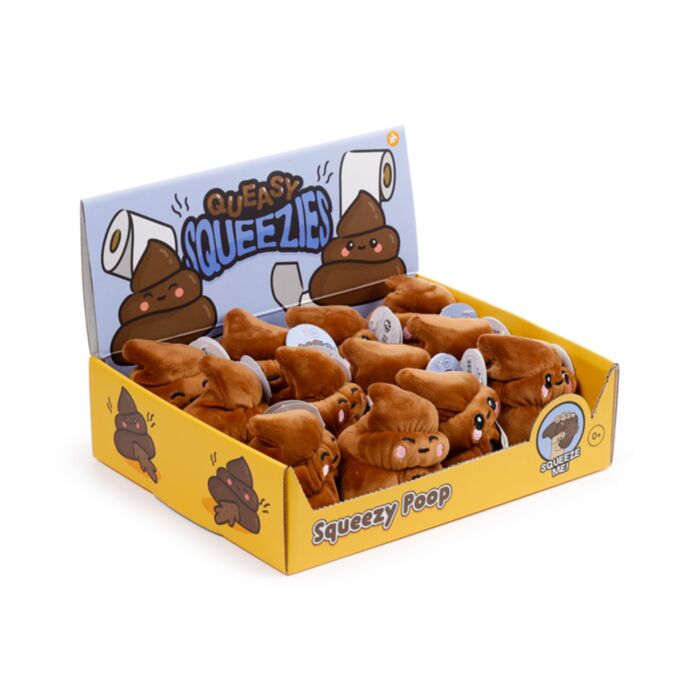 Queasy Squeezies Poop Plush Squeezy Toy