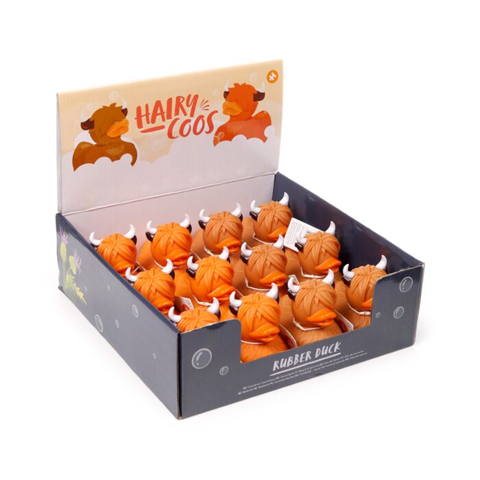 Hairy Coos Cow Highland Coo Duck Bath Time Toy