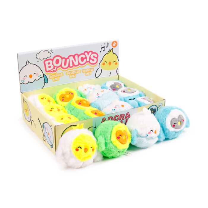 Adoramals Birds High Bounce Plush Bouncy Ball
