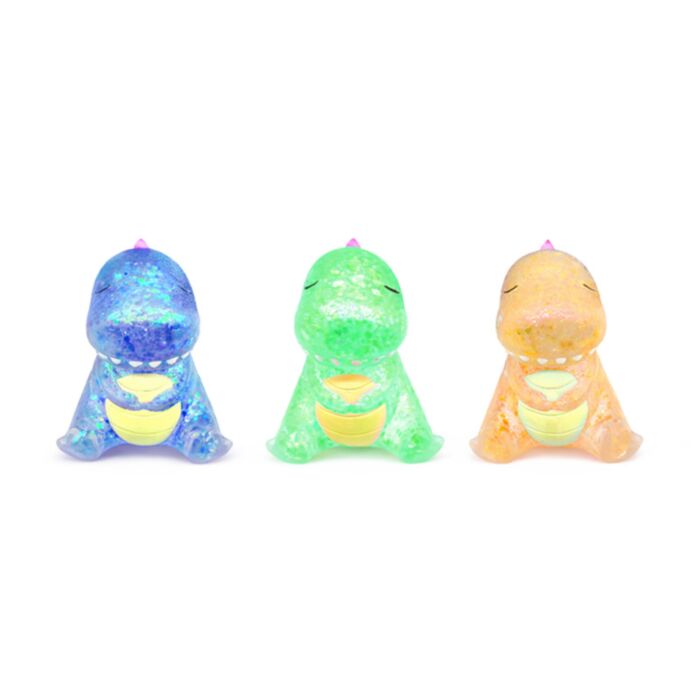Maltose Squeezy Glitter Dinosaur Stress Toy