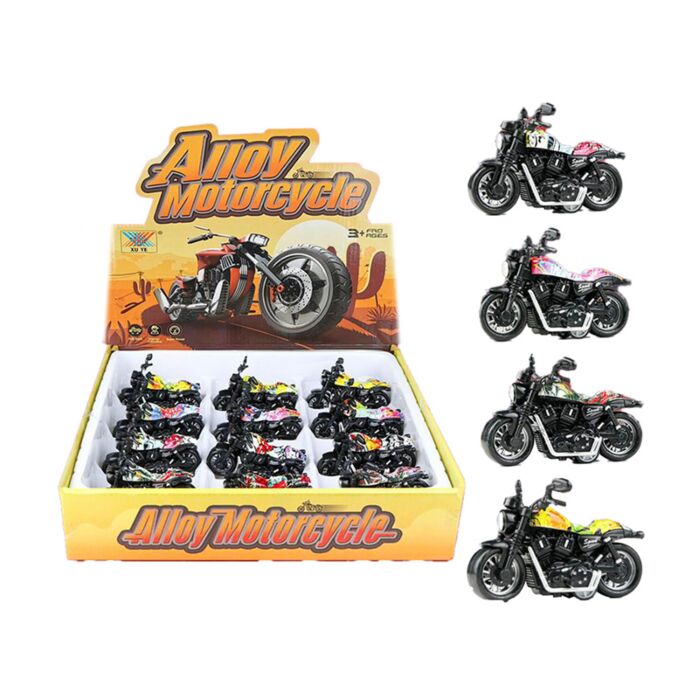 Motorcycle Pull Back Action Toy