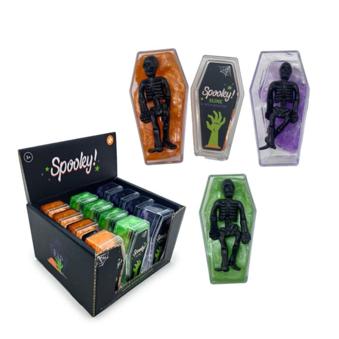 Spooky Slime Coffin with Skeleton Noise Slime