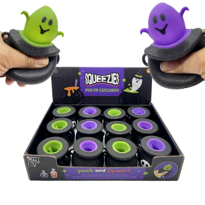 Squeezy Spooky Cauldron Pop Out Toy