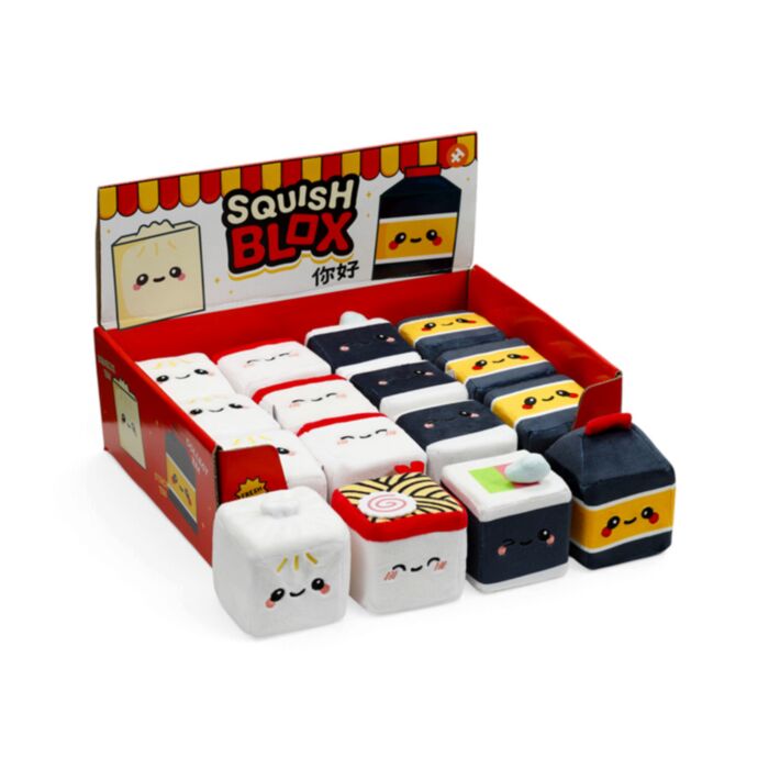 Squish Blox Foodiemals Bao House Bao Bun Memory Foam Plush Squeezy Toy