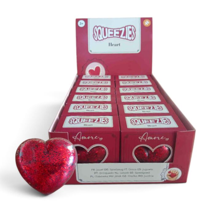 Maltose Squeezy Glitter Amore Heart Stress Toy
