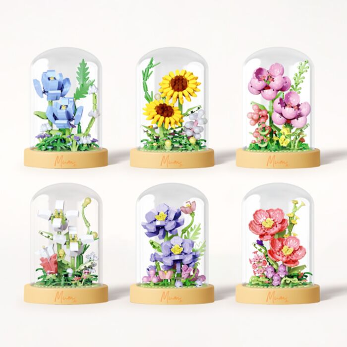 Nectar Meadows Mum Mother's Day Flower Display Micro Blox Construction Kit