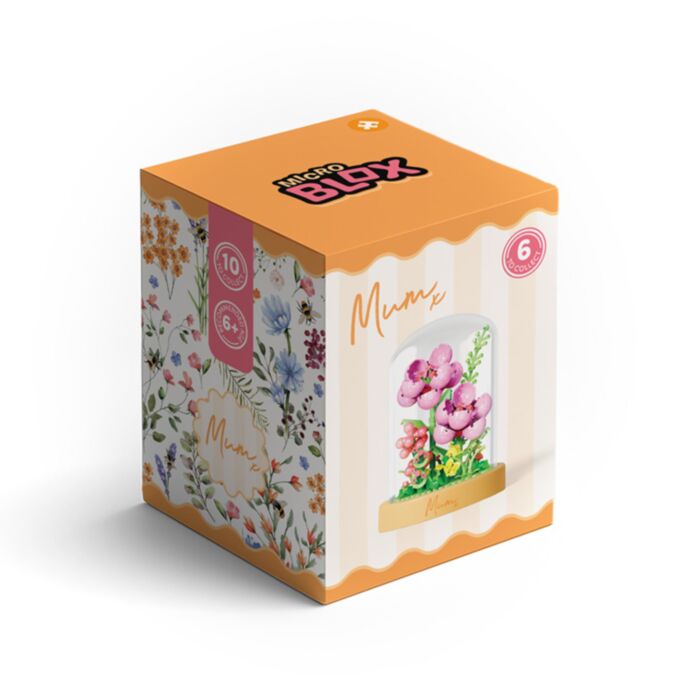 Nectar Meadows Mum Mother's Day Flower Display Micro Blox Construction Kit