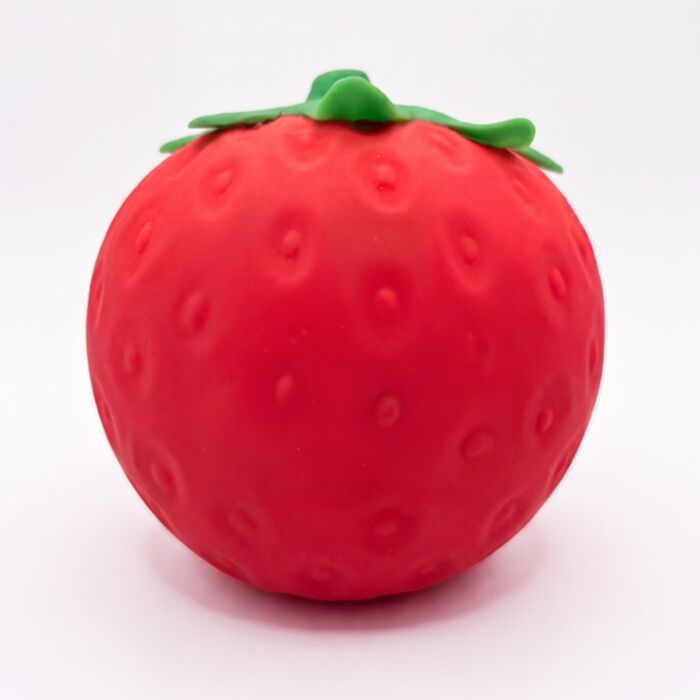 Jumbo Squeezy Stretchy Foodiemals Strawberry Toy