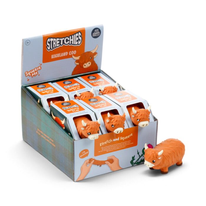 Stretchy Highland Coo Cow Toy
