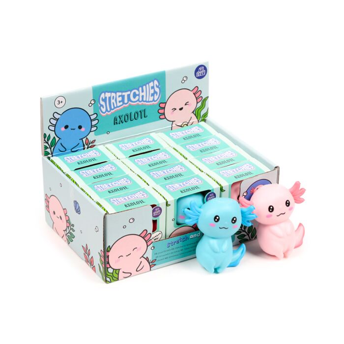 Stretchy Squeezy Axolotl Toy