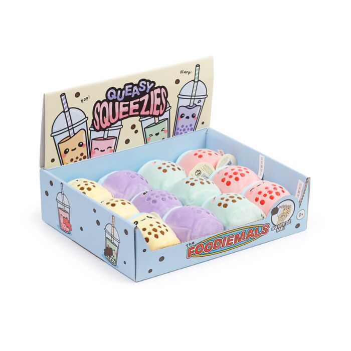 Queasy Squeezies Foodiemals Bubble Tea Plush Squeezy Toy