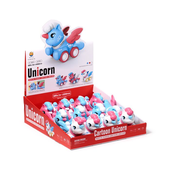 Press & Go Winged Unicorn Action Toy
