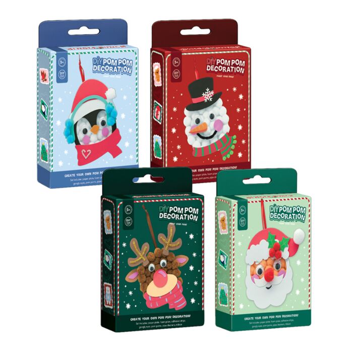 Jingle Bunch Make Your Own DIY Pom Pom Christmas Tree Decoration